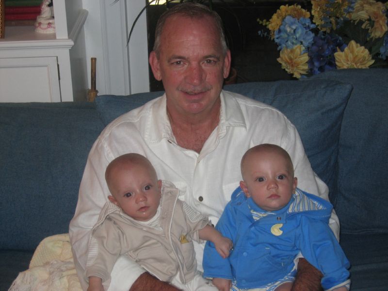 Papa and the twins